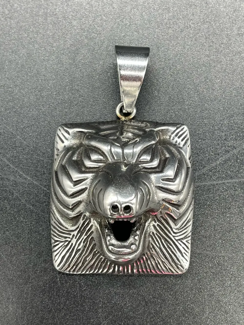 Tiger Head Gothic Men’s Pendant Stainless Steel